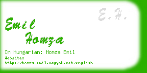 emil homza business card